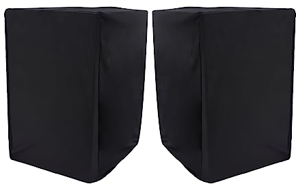 Musiin Studio Monitor Dust Cover Protective Compatible With YAMAHA HS8 Black 8-Inch Professional Powered Speaker cover(2 packs)