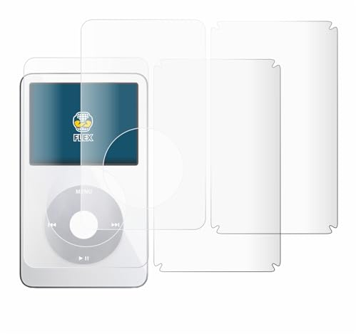 BROTECT 2 Stück Full-Cover Schutzfolie für Apple iPod Classic Video (Display+Rückseite) Full-Screen Displayschutz-Folie [3D Curved, Kristall-Klar]