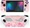 playvital Adesivo Skin per ROG Ally,Adesivi Decal Sticker Vinile Protettiva per ROG Ally Console(2 Set)-Fiori Rosa