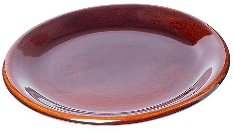 KADAX Essteller, Teller aus Ton mit Keramikschicht, Spülmaschinenfeste Speiseteller, flache Essteller, Servierteller für Frühstück, Kuchen, Desserts (Flach, 1 Stück)