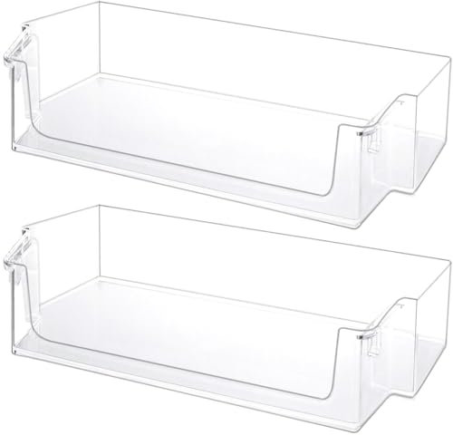 Eifelgold 2er-pack Kühlschrank-Türregal, passend für Whirlpool Side-by-Side-Kühlschränke WRS311SDH/WRS321SDH/WRS325SDH, ersetzt W11239961/W10900538/AP6333410, Umweltfreundliche Materialien