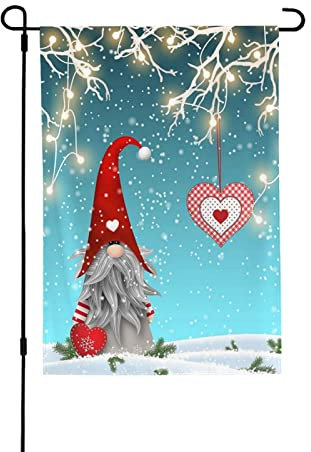 Nain de jardin traditionnel de Noël, 71,1 x 101,6 cm, décoration extérieure vive pour votre jardin