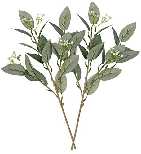 Abaodam 2 Stücke Künstliche Pflanze Kunststoff Dekorative Zweige Für Hochzeit Garten