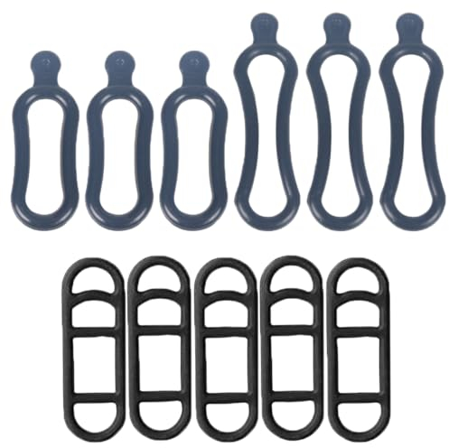 Aililong Goma para luz de bicicleta, 11 unidades, soporte de luz ajustable de 360 grados y anillo de goma para soporte de linterna, soportes de goma, ideal para goma de bicicleta y soporte para