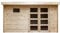 Abri de Jardin en Bois Brut, EP 28mm, Surface utile 9.9m² INT023