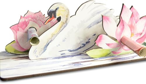 Schwan Deko - Schwan 3D-Holzkarte | Geldgeschenke, Schwan Geschenk, Schwan Figur