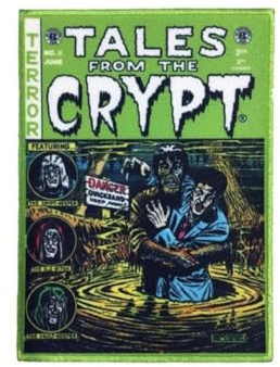 kreepsville 666 Tales From The Crypt Green Comic Embroidered Iron-on Gothic