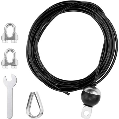 NQEUEPN 500cm Cavi Puleggia Fitness, Regolabile Cavo per Palestra Sistema di Pulegge Palestra Resistente Cavo per Puleggia Spessore 5mm per Accessori per Pulegge Palestra Domestica