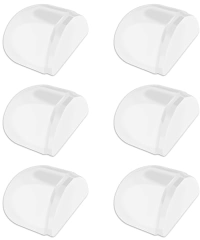 Bubuny Türstopper Boden Transparente 6 Stk., Türstopper Boden zum Kleben, Selbstklebende Bodentürstopper, Türpuffer Boden Wandpuffer Türschutz für alle Hartböden Zum Schutz Von Wand und Möbel