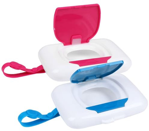 VICASKY 2pièces Boîte De Lingettes Humides Portable Distributeur De Lingettes Pour Pratique Et Suspendable Pour Sorties Extérieur Et Poussettes