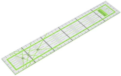 5 * 30cm Acrylic Quilters' Ruler, Clear Sewing Ruler DIY Quilting Tool, High Transparent Tailor Dressmaker Tool with Double Colour Grid Lines, Ideal for Quilting, Patchwork, Measuring & Cutting