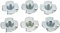 80 écrous en T 3/8-25 x 12, écrous en T à 4 mâchoires, écrou en T à 4 dents, insert fileté en acier au carbone plaqué zinc, pour bois, prises d'escalade, armoires, meubles