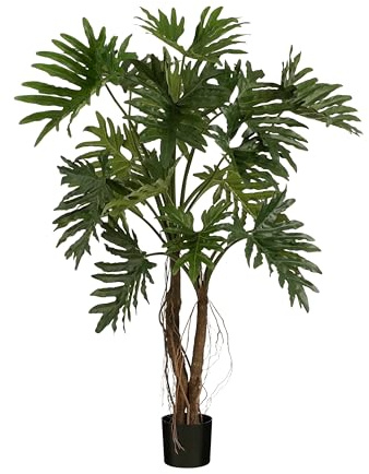 MICA Decorations Philodendron Plante Artificielle - H140 x Ø110 cm - Vert