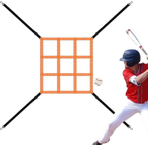 Baseball Pitching-Ziele - Softball-Trainingsnetze, Schlagzone Wurfziel | Verstellbare Pitcher-Übungshilfen, Trainings-Zielgurt für Wurfübungen, Pitching-Netz für Genauigkeitstraining