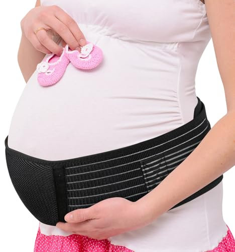 AUYAO Faja Embarazadas Sujeción, Cinturón de Maternidad Ajustable, Cinturón de Soporte Yoga Deportivo para Embarazo Suave y Transpirable, Cinturon Embarazada, Mantiene la Barriguita y la Espalda, A