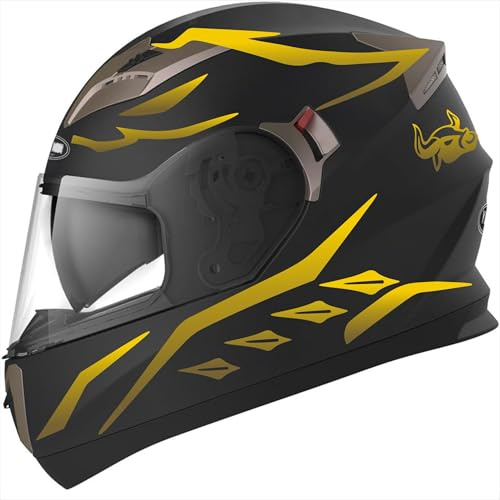 Decalart Kit 19 Adesivi Casco elmetto moto universali valigia pc - Toro corna bull strisce fasce stickers strips decalcomanie stickers casco Cod.L120