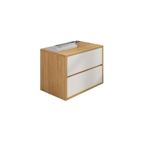 Kx9Lb8d Nachttische Aktenschrank mit Zwei Schubladen, Holz-Aufbewahrungsschrank for Schlafzimmer, Arbeitszimmer, Bücher, Lampen