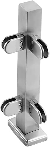 Pinces à verre Escaliers de couloir intérieur Garde-corps en verre Systèmes de garde-corps en acier inoxydable Supports à verre Pince for poteau de garde-corps(A,Height-85cm)