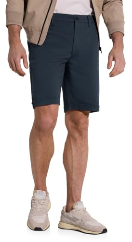 Street One MEN Chino Shorts aus elastischem Jersey mit Flexbund Dark Ink Blue 40