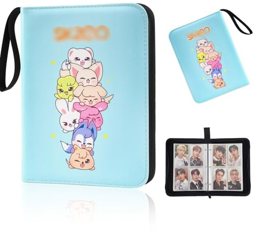 Stray Sammelkarten Album 400 Taschen, Photocard Binder Mit Reißverschluss, Karten Sammelalbum für Kinder & Fans