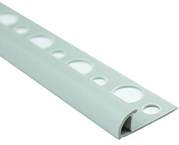 10x PVC Viertelkreis Fliesenschiene Fliesenprofil Kunststoff L270cm 8mm Manhatten