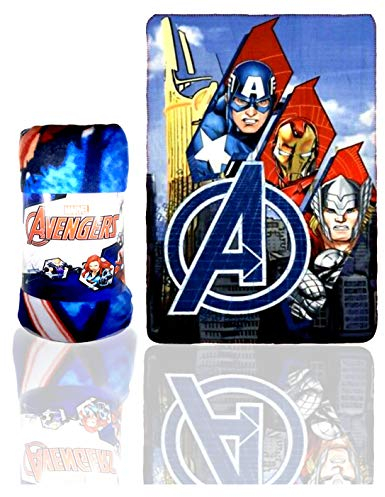 Avengers - superhero fleece blanket, red, One Size