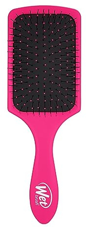 Wet Brush Paddle Detangler, IntelliFlex Bristles, Pink | IntelliFlex Bristles with AquaVents Help Speed Up Drying, Wider Surface Area Detangles Hair in Less Time, All Hair Types