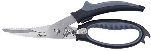 Grip n' Cut Heavy Duty Stainless Steel Kitchen Shears for Butterflying Poultry, Cutlery Shears for Herbs, Meat, BBQ