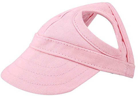 Haustier Hund Katze Baseball Outdoor Cap Sunbonnet einstellbare Streifen Sommer Reise Sport Hut MEHRWEG VERPACKUNG socialme-eu(S-Pink)