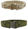 MESHIKAIER Polizei Gürtel Herren Nylon Canvas Gürtel Militär Taktische Gürtel Outdoor Sportarten Gürtel mit Plastikschnalle (Armee Grün+Khaki)