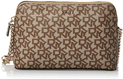 DKNY Damen Bryant Dome Crossbody, Hellbraun, Braun