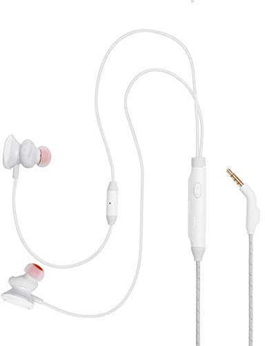 JBL Quantum 50 Wired, in-Ear Gaming Headphones with Inline Control - White