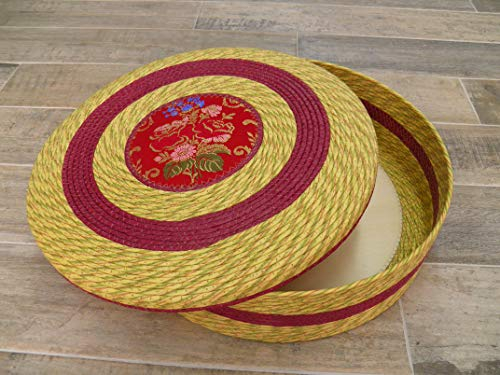 generico Cesto Cestino Portapane Carasau sardo 44x15cm Porta Pane Broccato Costume sardo