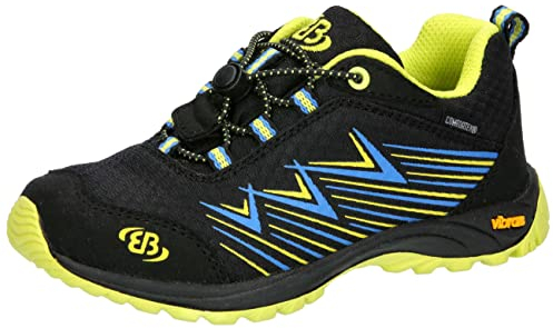 Brütting Unisex Chesna Low Cross-Laufschuh, schwarz blau Lemon, 40 EU