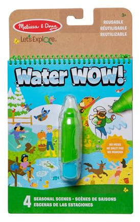 Melissa & Doug Water Wow - Jahreszeiten | Aktivitätenblöcke | Wasser Spielen für Kinder | 3+ | Geschenk für Jungen oder Mädchen