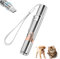 Interaktives Katzenspielzeug led Pointer für Katzen & Hunde 7 In 1 USB wiederaufladbar Katzenfangspielzeug mit 5 Mustern & Purple Light Check Urinflecken, Nachtbeleuchtung Cat Chase Toys