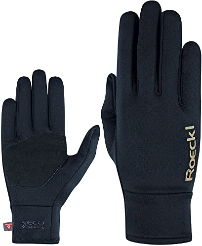 Roeckl Damen, Herren Fingerhandschuhe Kamui Black 10 1/2