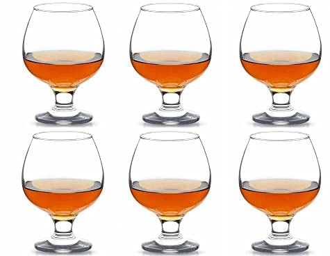 Glasmark KROSNO 1992 Juego De 6 Copas Snifter 350 ml Alto Brillo Transparencia Resistencia En Degustación