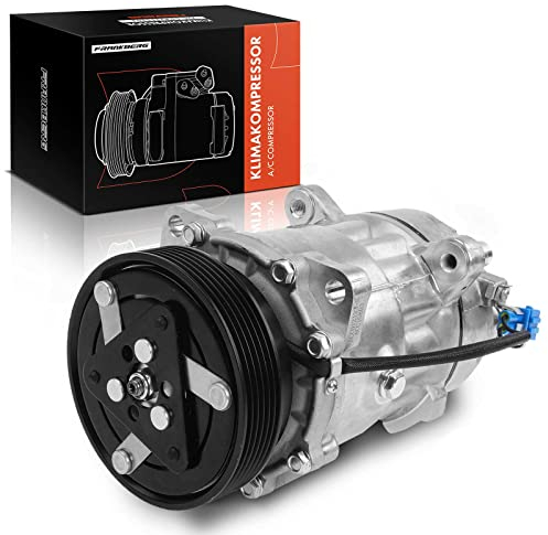 Frankberg Compresor de aire acondicionado con embrague Compatible con Golf III 1H1 1E7 Golf III Van 1H1 Golf III Variante 1H5 Golf IV 1E7 Golf Van III Variante 1H5incl. aceite premezclado