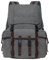KAUKKO Canvas Retro Rucksack Damen Herren, Vintage Jagdrucksack Wanderrucksack mit 14 Zoll Laptopfach für Arbeit, Ausflüge, Uni, 18L, Grau-K1017