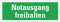 Aufkleber Hinweis Zusatzzeichen Rettungsweg Notausgang Notausstieg Schild Folie selbstklebend | Variante wählbar | 297x105mm Made in Germany, Größe: Notausgang freihalten