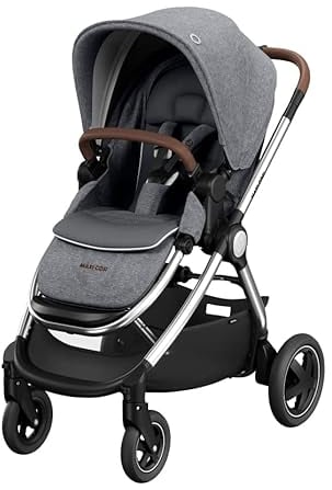Maxi-Cosi Adorra Luxe Kinderwagen - Kinderwagen - Erstellen Sie Ihr Kinderwagen Reisesystem - Premium Stylischer Kinderwagen - mit Zubehör - ab Geburt bis 4 Jahre - 0-22 kg - Twillic Grey