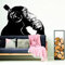 Wandtattoo Affe mit Kopfhörern Musik Straßenkunst Graffiti Gorilla Idee Zuhause Wohnzimmer Schlafzimmer Mode Wandbild 80 cm x 57 cm
