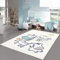 Teppich-Traum Teppich Kinderzimmer groß Hochflor flauschig weich kuschelig Tiere Giraffe Zebra Tiger Creme 160 x 230 cm