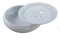 Liang baobao Porcelain Tea Tray, Double-Layer Ceramic Tray Circular for Tea Coffee Serving Table (10 inch White)