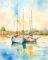 Art Peinture par Numéro Adulte,bateau à voile de mer,Peinture par Numero Adulte Enfants pour Anniversaire,Noël ou Décoration Intérieure-40X50cm（Non cadre）