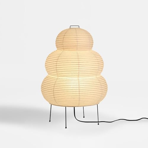 Hüga Collective Aura Glow Akari Lampe - Premium Papier + Bambusdraht