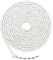 WWYSSZ Nastro di Piombo per Tende 5M Treccia Piombo Filo di Piombo per Tende Pesi per Tende, Catena al Piombo, Sospensione Liscia, Pieghe Perfette, per Tende Tendaggi Tessuti Zanzariera - 30g