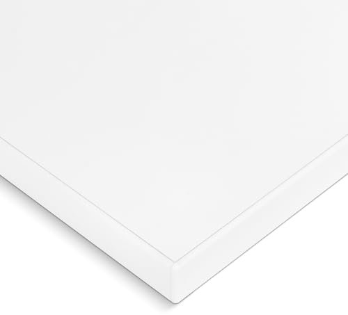 HausFux Spanplatte nach Maß - 1,9 cm stark, melaminbeschichtet, mit ABS-Kante - Made in Germany - Maßanfertigung - für Möbel- und Innenausbau (Icy White, 100 x 30 cm)