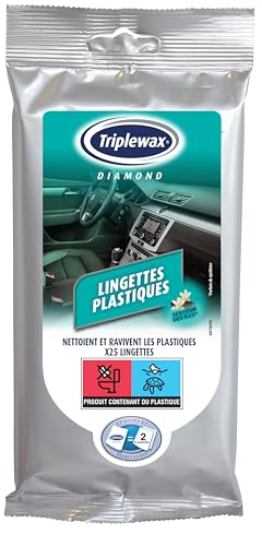 Triplewax Diamond Lingettes Plastiques x 25